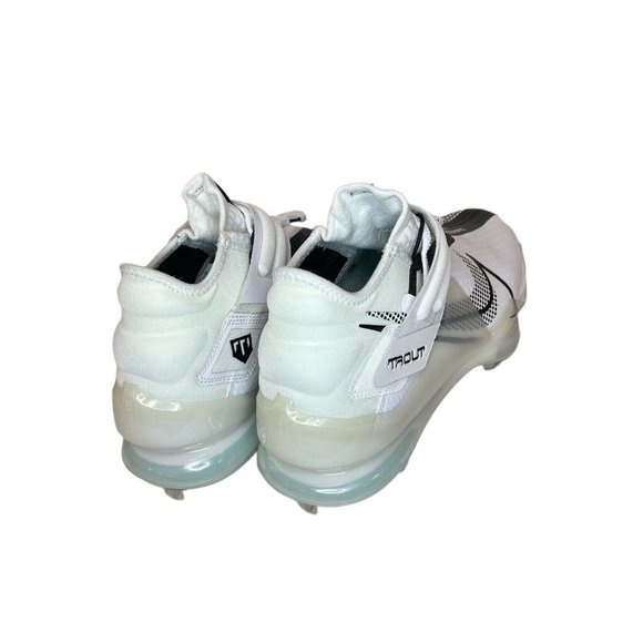 Nike Force Zoom Trout 7 White Black Baseball Cleats CI3134-102 Mens Size 11 - Picture 4 of 10